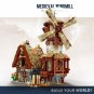 Medieval Windmill Town Building Blocks MOC Bricks Toys Set DIY Models Kids Gift