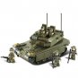 Merkava Main Battle Tank DIY Model Building Blocks Military MOC Bricks Toys Set