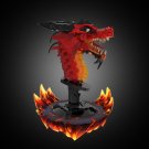 Flame Red Dragon Chixiao Head Model Building Blocks Set 760pcs MOC Brick Toys