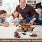 Pirate Ship Boat Model with Life Scene Building Blocks Set Bricks Toy Collection