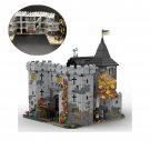 Medieval Black Castle DIY Model with Interior Building Blocks Set MOC Bricks Toy Medieval Black Castle DIY Model with Interior Building Blocks Set MOC Bricks Toy