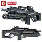 Heavy Duty Rifle Assault Gun Model Building Blocks Military MOC Bricks Kids Toys