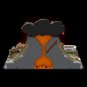 Mount Vesuvius w/ Pompeii Modular Building Blocks MOC Bricks Toy Set Collection