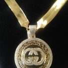 Gucci  Gold  Charm wit Gold Bone Chain