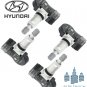 GENUINE SET OF 4 GENUINE OEM 11-15 HYUNDAI SONATA TPMS Tire Pressure Sensors Kit