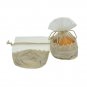 20pcs Organza Gift Jewelry Packaging Bag 13x13x7cm Linen Jute Drawstring Pouch Wedding Favor Bag