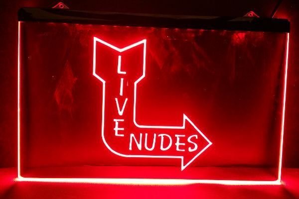 Sexy Female Illuminated Neon LED Light Sign, Hang Wall Decor, Club, Bar