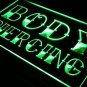 Body Piercing Tattoo Shop Wall Decor LED Neon Sign