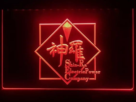 Final Fantasy Vii 7 Shinra Led Neon Sign Luminous Display Glowing