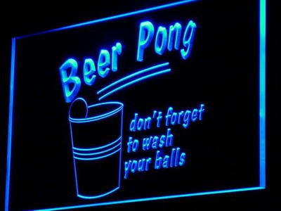 Beer Pong Game Neon Light Sign Bar Pub Club Luminous Display Glowing