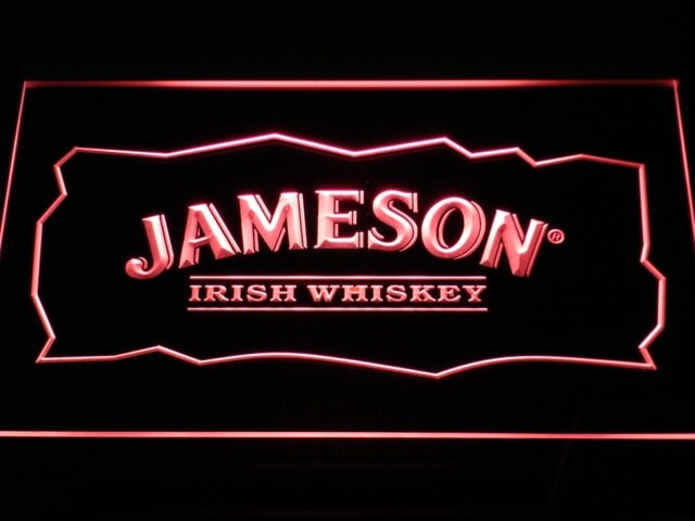 Jameson Whiskey Bar Club Pub LED Neon Light Sign home decor crafts bar beer gift