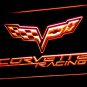 Chevrolet Corvette Racing Car LED Neon Sign Light Plate Flag Man Cave Emblem