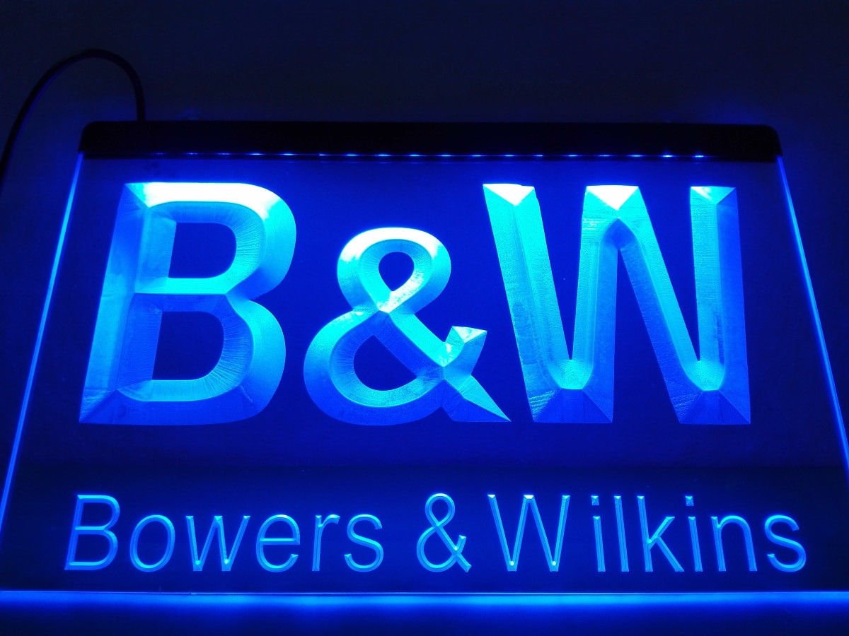 BW Bowers Wilkins Audio Theater 3D LED Neon Sign Light Bar Pub Club led decor