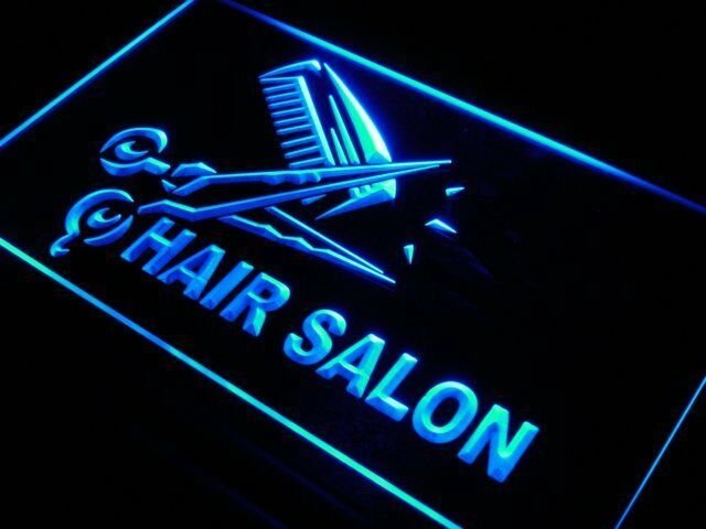 Hair Salon Beauty Cutting Hair LED Neon Sign Shop hang sign display glowing