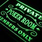 Private Poker Room Members Casino Bar LED Neon Sign Luminous Display Glowing