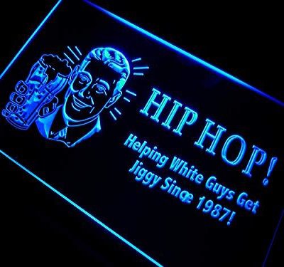 Hip Hop Helping White Guys Get Jiggy Bar LED Neon Sign home decor crafts