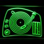 DJ Turntable Mixer Music Spinner LED Neon Light Sign man cave OnOff switch