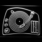 DJ Turntable Mixer Music Spinner LED Neon Light Sign man cave OnOff switch