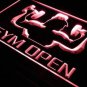 OPEN Gym Gymnasium Room Shop LED Sign Neon Light Sign Display with OnOff