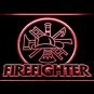 Fire Fighter Ladder AXE Helmet LED Neon Light Sign hang Man Cave Display Glowing