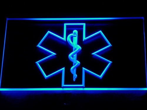 EMS Paramedic Medical Services LED Neon Light Sign Man Cave Display Glowing