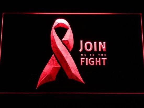 Pink Ribbon Breast Cancer Believe LED Neon Light Sign