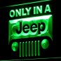 Only in a Jeep Neon Light Sign Display Garage Beer Bar Club Display decor home