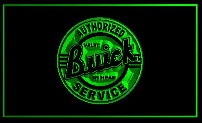 Authorized Buick Service Neon Sign Luminous Display Glowing