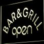 Bar & Grill OPEN Beer Neon Light Light Signs hang sign shop decor craft