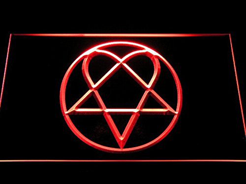 Him Heartagram Logo Band Music LED Neon Light Signs hang sign home decor craft