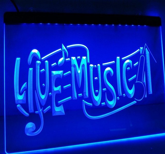 Live Music Bar Lounge Club Beer LED Neon Light Sign home decor crafts dispay
