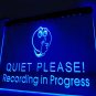 Recording in Progress Quiet Please LED Neon Light Sign decor craft