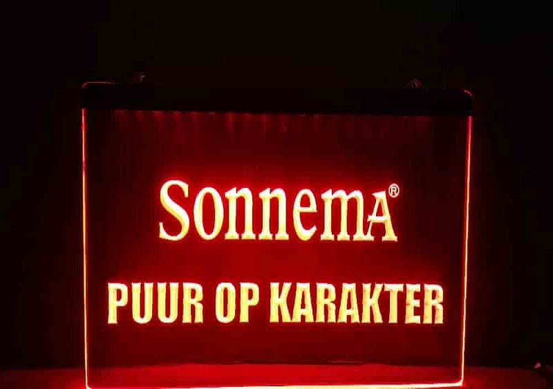 SONNEMA PUUR OP KARAKTER Beer Bar Pub Club LED Neon Light Sign home decor craft