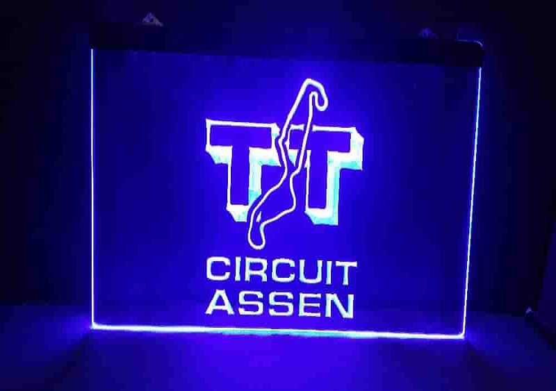 TT Tourist Trophy circuit assen moto gp valentino rossi beer LED Neon Light Sign
