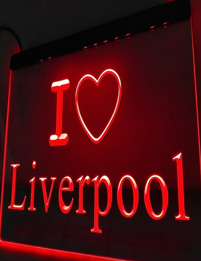 I Love Liverpool LED Neon Light Sign football fans home decor crafts