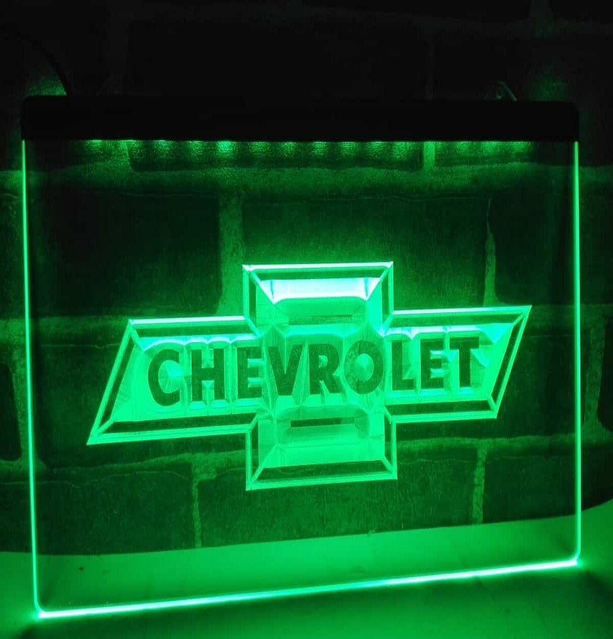 CHEVROLET Car Logo LED Neon Light Sign hang sign wall decor crafts