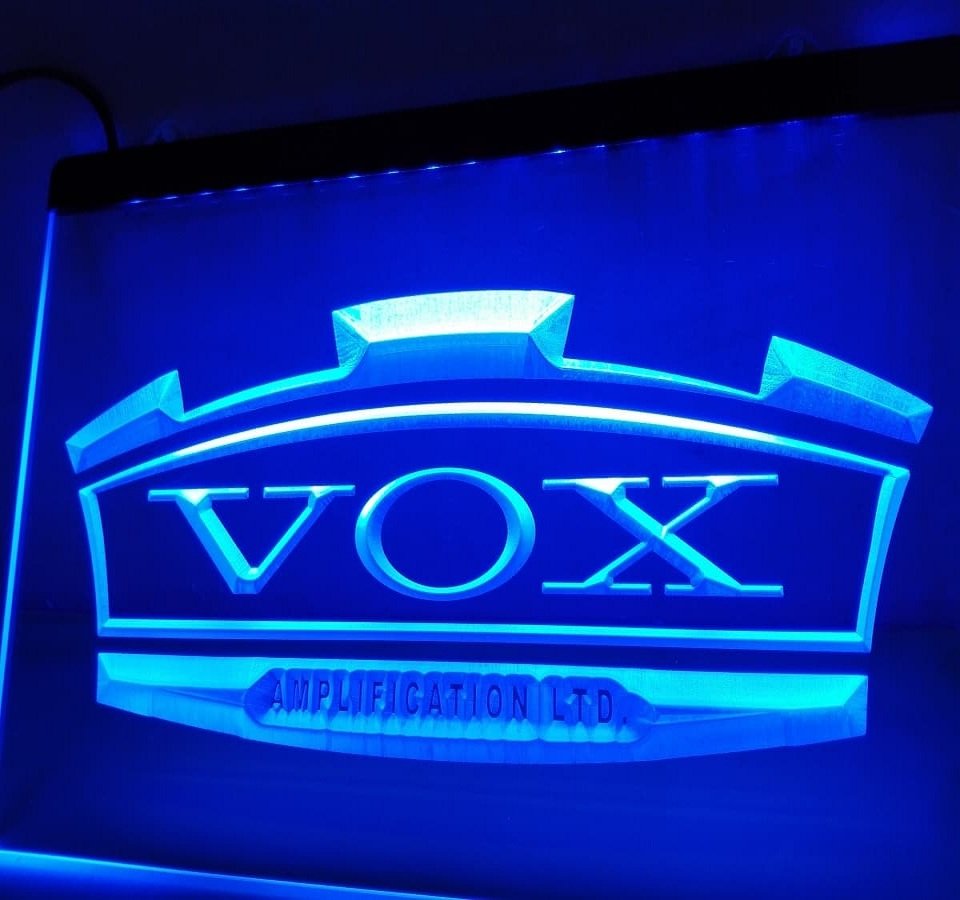 VOX Amplifier Guitar Bass Band LED Neon Light Sign home decor crafts display