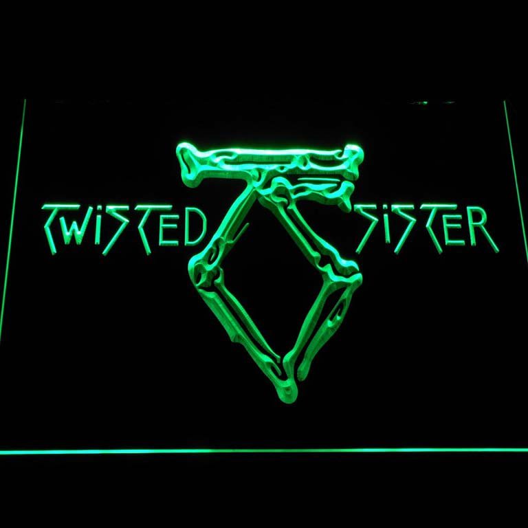 Twisted Sister Music LED Neon Light Sign home decor display craft