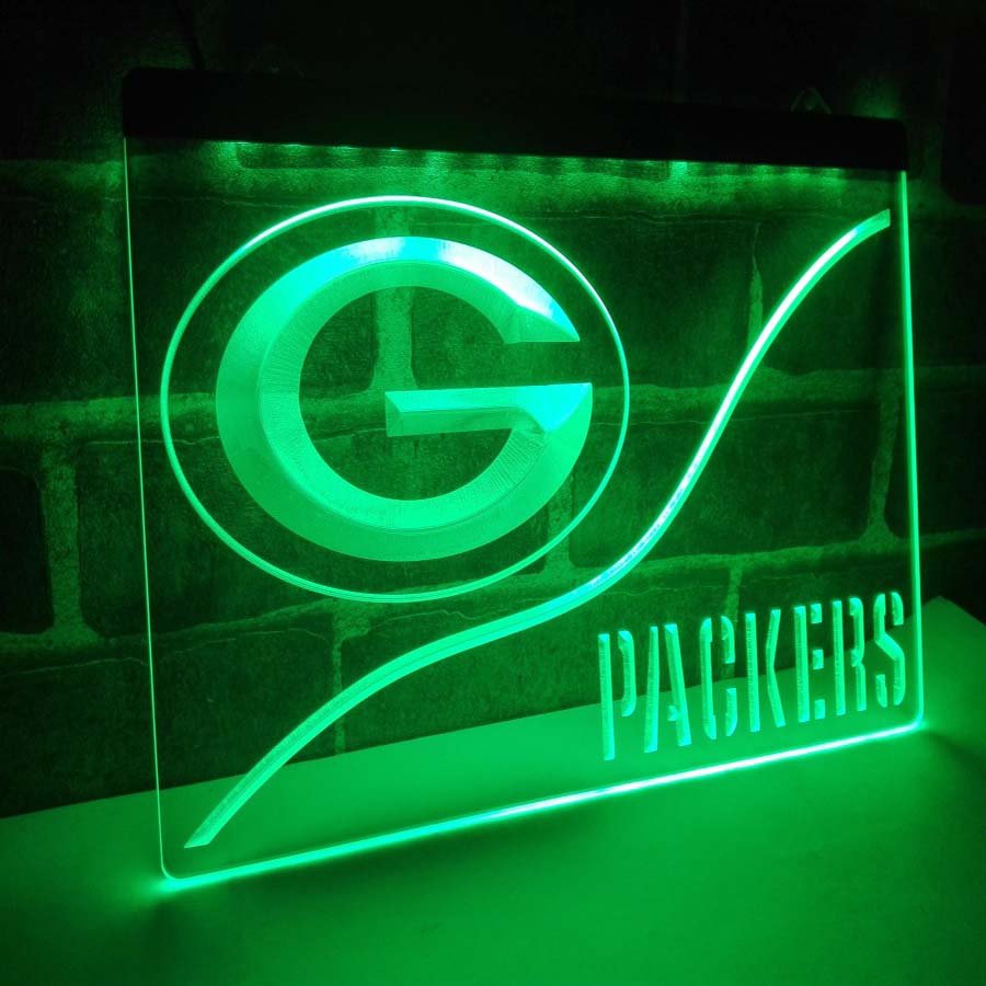Greenbay Packers LED Neon Bar Light Sign NFL