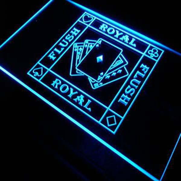 Royal Flush Poker Casino Ace Bar Beer Neon Signs home decor craft