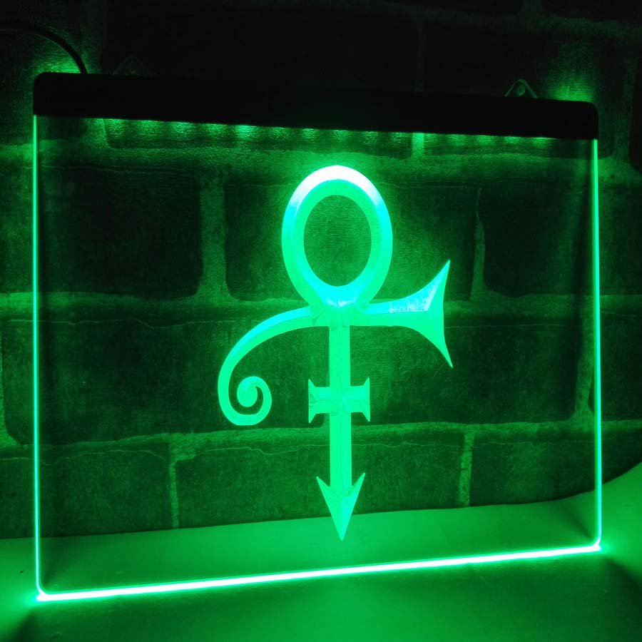 Prince Symbol LED Neon Light Sign home decor crafts gift man cave