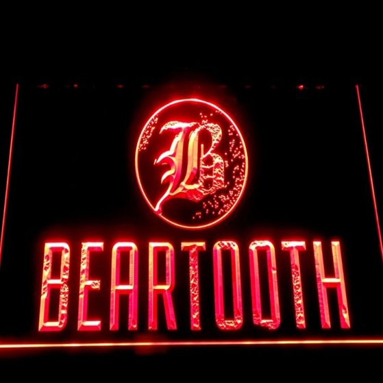 Beartooth Band Music LED Sign Light home decor hang signs wall man cave craft