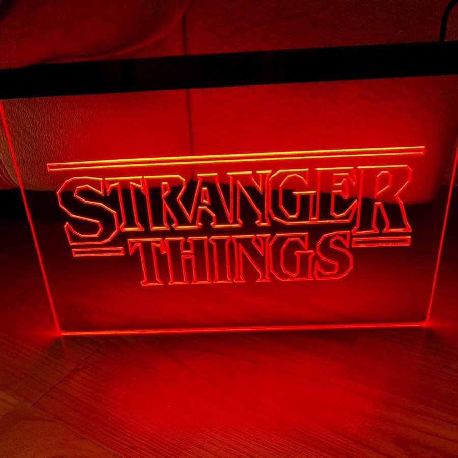 Stranger Things Neon Sign home decor craft
