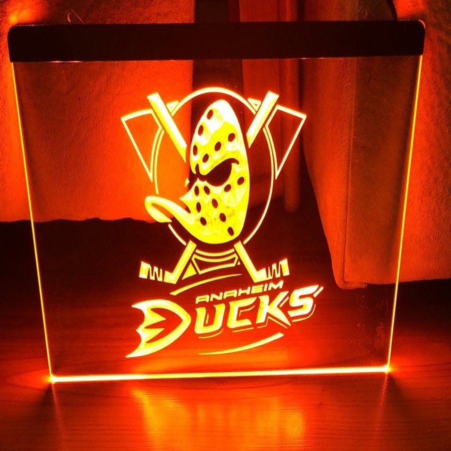 Anaheim Ducks Hockey Team LED Neon Sign home decor display glowing