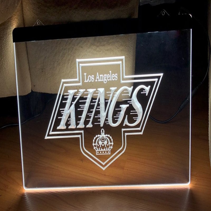 Los Angeles Kings Hockey Team LED Neon Sign home decor display glowing