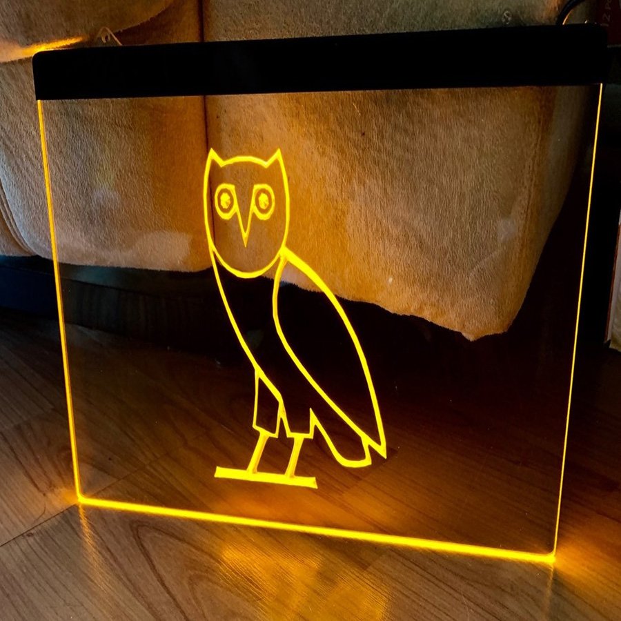 Owl Led Neon Sign home decor craft display glowing