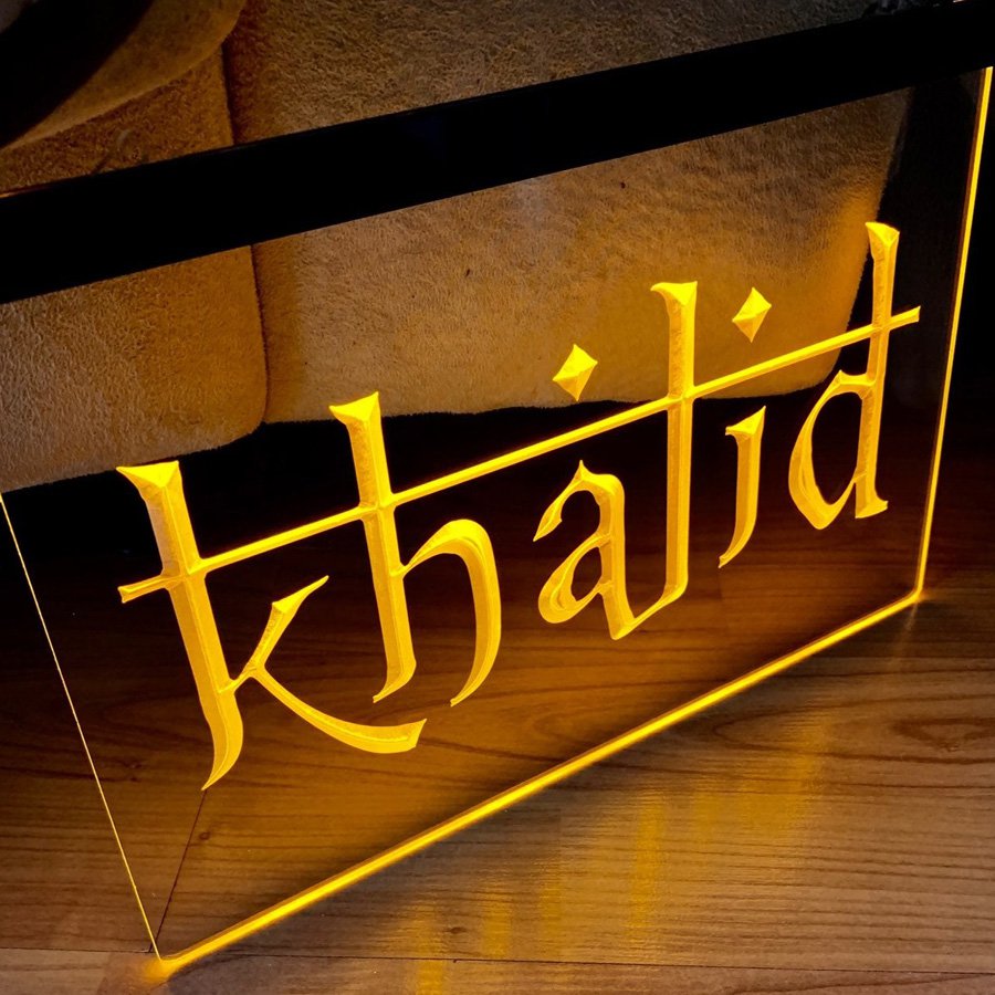 Khalid Led Neon Sign home decor craft display glowing gift