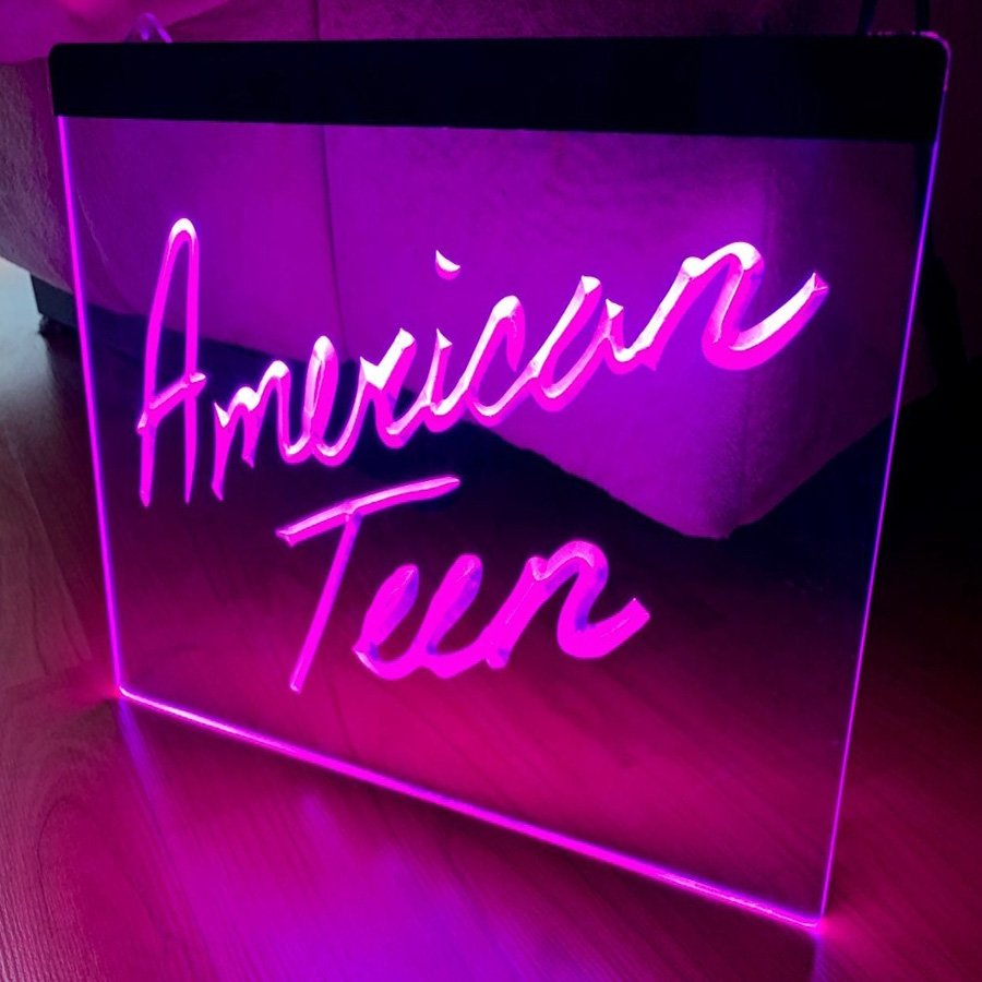 American Teen Led Neon Sign home decor craft display glowing