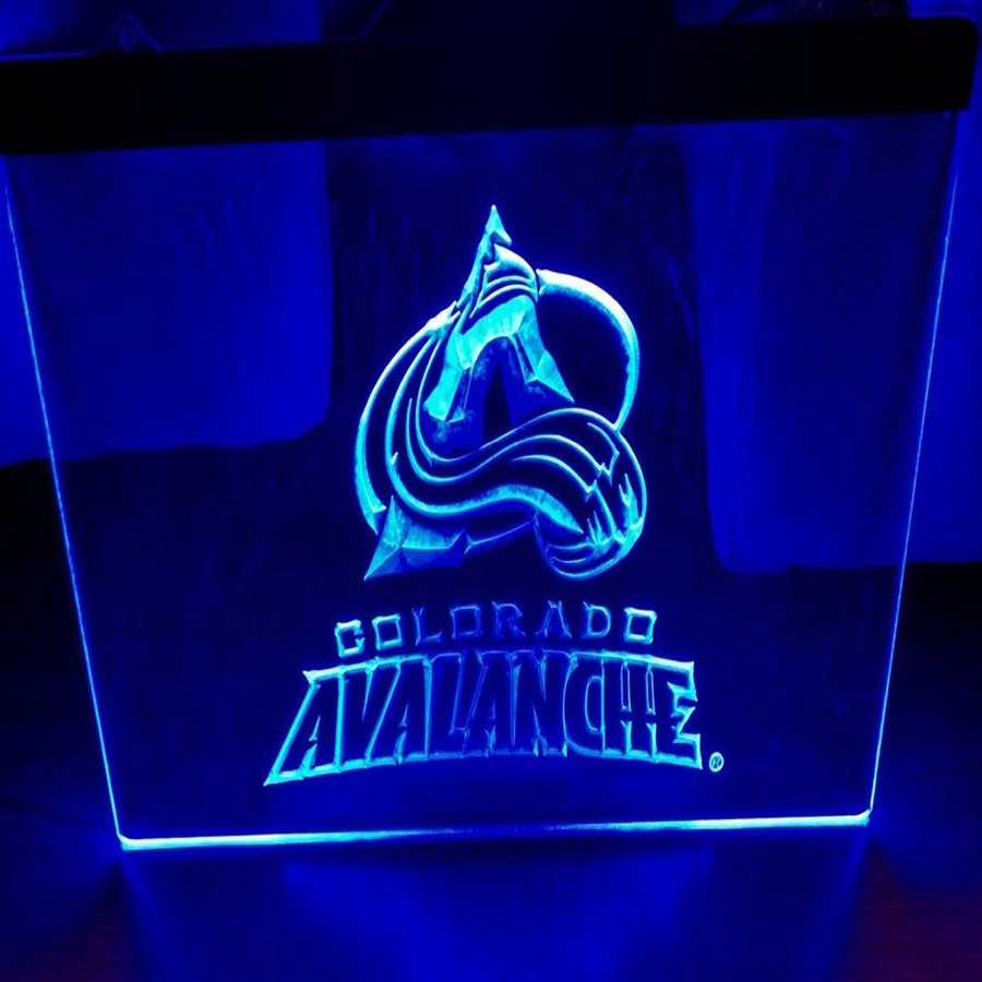 Colorado Avalanche Hockey Team Led Neon Light Sign home decor craft glowing