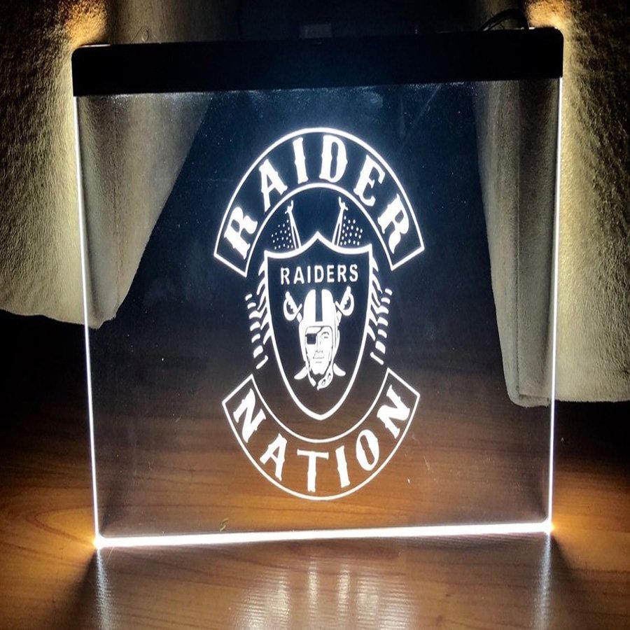 Oakland Raiders Rugby Team LED Neon Sign home decor bar club man cave